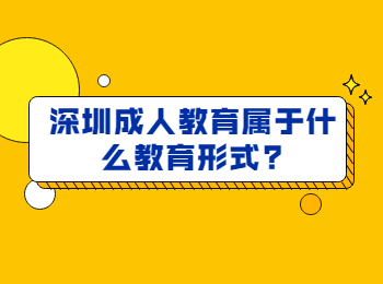 深圳成人教育属于什么教育形式?