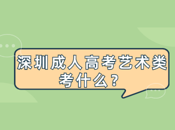 深圳成人高考艺术类考什么？