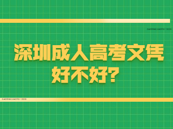 深圳成人高考文凭好不好？